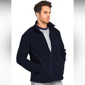 ET TU KNOCKER MEN'S POLAR FLEECE JACKET in black , NWT XL